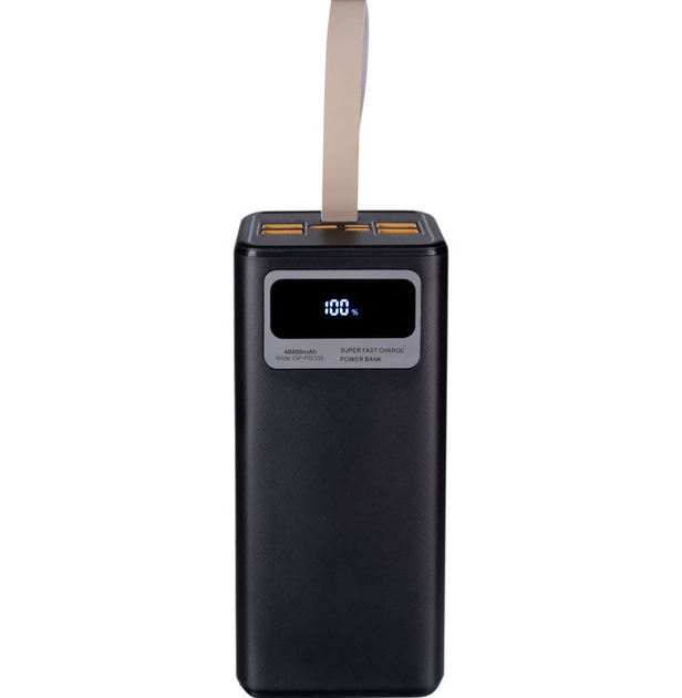 Дополнительная батарея Gelius Wide GP-PB308 40000mAh (QC+PD 22.5W/Led) Black - изображение 3
