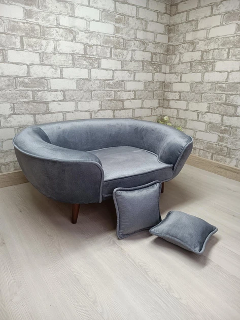 Диванчик для тварин, лежанка, диван для собак і котів, софа Loft 82х61х34 см (001) - Фото 10 Диванчик для тварин, лежанка, диван для собак і котів, софа Loft 82х61х34 см (001) - изображение 10