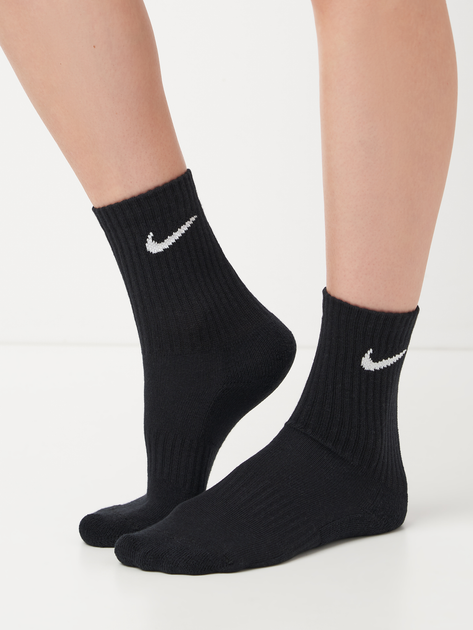 Zestaw skarpetek damskich 3 pary Nike U Nk V Cush Crew 3P Value 108 SX4508-001 34-38 (S) Czarny (685068091308) - obraz 5