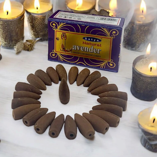 Natural Lavender Backflow Cones (Лаванда) пахощі, що стеляться 1 упаковка 03774 - Фото 1 Natural Lavender Backflow Cones (Лаванда) пахощі, що стеляться 1 упаковка 03774 - изображение 1