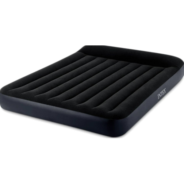 Надувний матрац з підголівником і електронасосом Intex 191x137x25 см Pillow Rest Classic Bed (IND-64148) - зображення 3