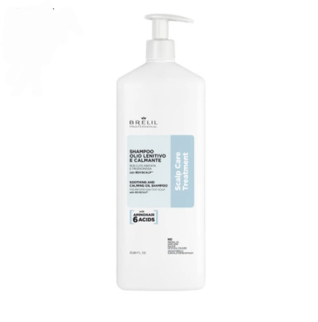 Шампунь успокаивающий Brelil Scalp Care Soothing and calming oil для чувствительной кожи головы 1000 мл - Фото 1 Шампунь успокаивающий Brelil Scalp Care Soothing and calming oil для чувствительной кожи головы 1000 мл - изображение 1