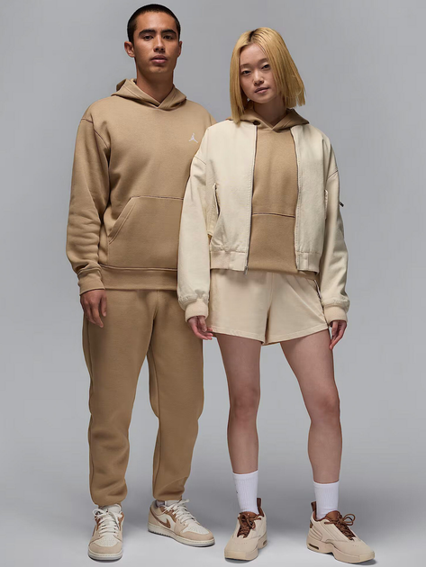 Худі утеплене чоловіче Nike M J Brkln Flc Po FV7281-257 XL Бежеве (197602726244) - зображення 3