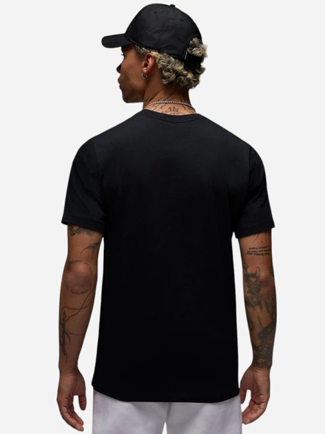 Футболка бавовняна довга чоловіча Nike M J City 88 SS Crew HQ0009-010 L Чорна (197859080694) - зображення 2