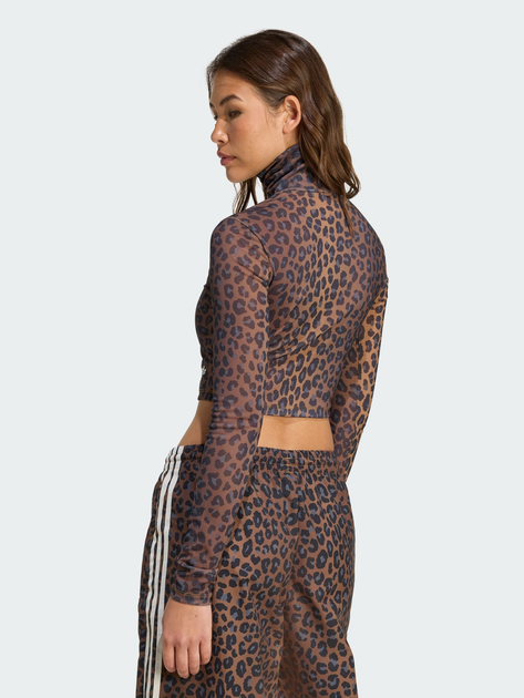 Гольф-водолазка жіноча Adidas Originals Leopard JW2772 M Коричнева (4068811957483) - зображення 2