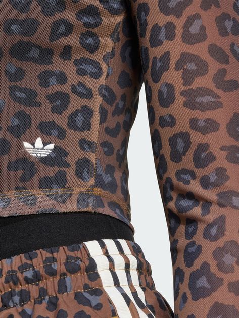 Гольф-водолазка жіноча Adidas Originals Leopard JW2772 M Коричнева (4068811957483) - зображення 5
