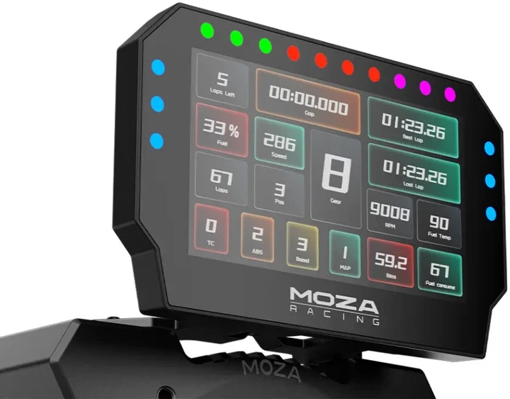 Wyświetlacz wyścigowy Moza CM2 Racing Dash USB 5" HD RGB Czarny (MOZRS072) - obraz 3