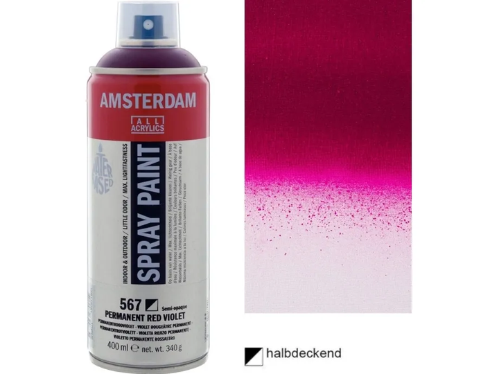 Farba Amsterdam Permanent Red Violet 400 ml (8712079390839) - obraz 2