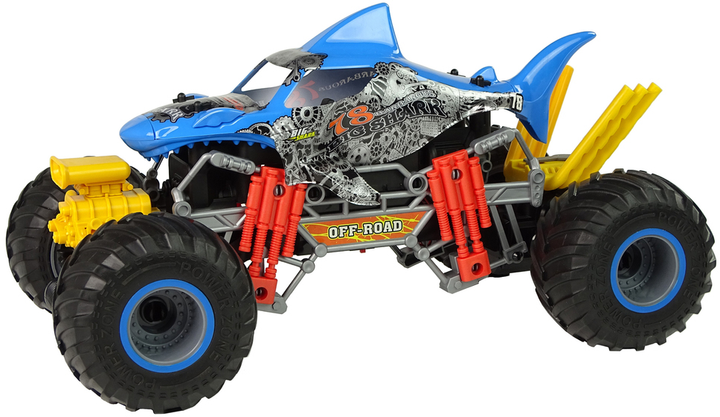 Auto zdalnie sterowane Lean Toys Shark 15 km/h Niebieskie (7735) (5903802453256) - obraz 3