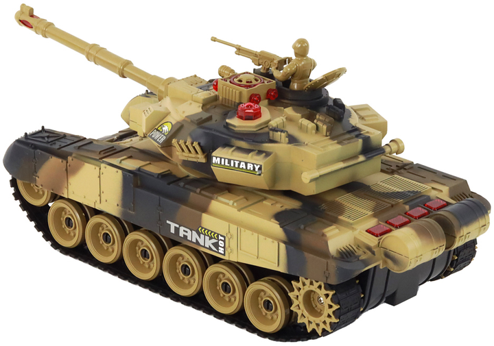 Zestaw czołgów bojowych zdalnie sterowanych Lean Toys RC Battle Infrared 2 szt (393) (5905884458273) - obraz 2