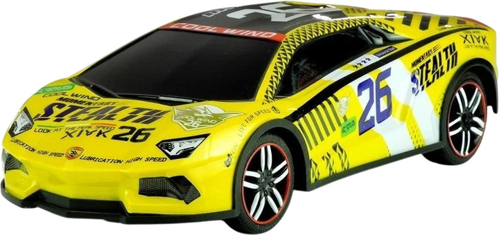 Auto zdalnie sterowane Lean Toys Sportowe z pilotem 1:14 Żółte (3435) (5905323218895) - obraz 2