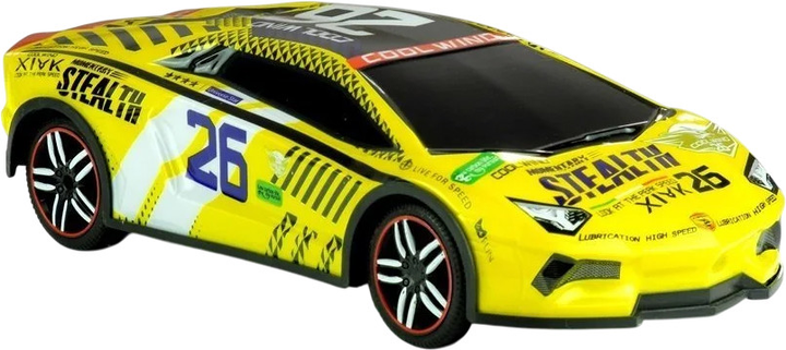 Auto zdalnie sterowane Lean Toys Sportowe z pilotem 1:14 Żółte (3435) (5905323218895) - obraz 3