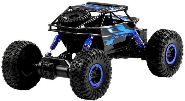 Auto zdalnie sterowane Lean Toys Jeep 1:18 Niebieskie (4389) (5907625582292) - obraz 3