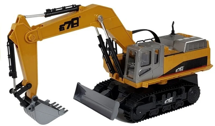 Екскаватор на радіокеруванні Lean Toys 2.4G з підсвічуванням Жовтий 52х28 см (4526) (5905884453940) - зображення 4