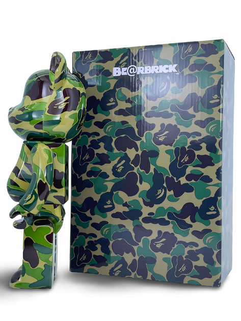 faing002002BE@RBRICK BAPE 400% Игрушка Bearbrick BAPE Camo Shark 400% Оригинал Купить, цена