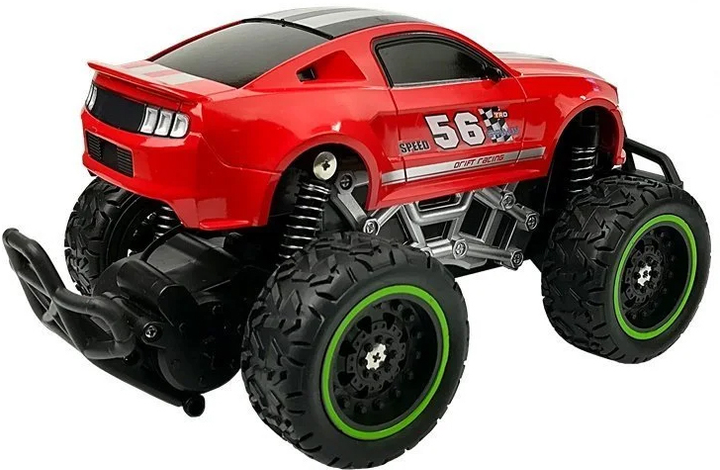 Машинка на радіокеруванні Lean Toys з високими колесами 6.5 км/год Червона (6663) (5908275994688) - зображення 4