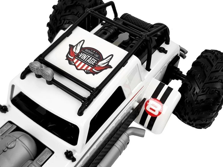 Auto terenowe zdalnie sterowane Lean Toys Buggy z parą wodną 1:12 2.4G 20 km/h Białe (7733) (5903802453232) - obraz 6