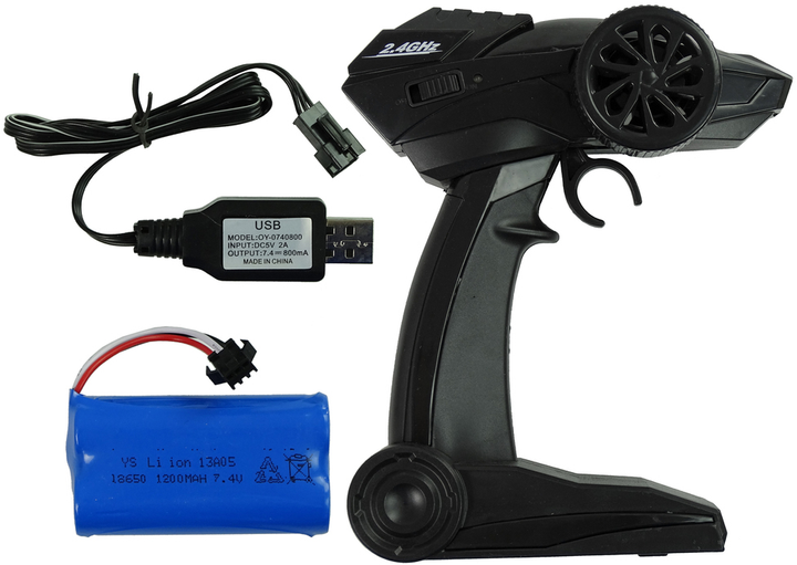 Auto terenowe zdalnie sterowane Lean Toys Rock Crawler z amortyzatorem 2.4 GHz 4 x 4 Zielone (7751) (5903802453423) - obraz 8