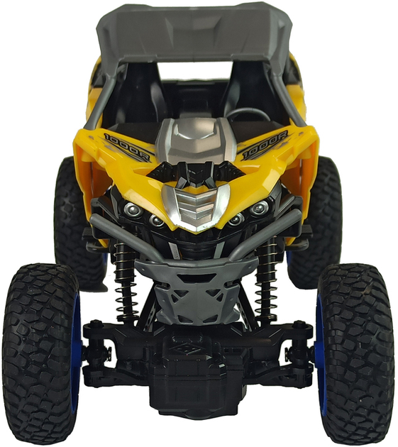 Auto zdalnie sterowane terenowe Lean Toys Off-road 2.4 GHz 1:16 Żółte (9389) (5904204754057) - obraz 4
