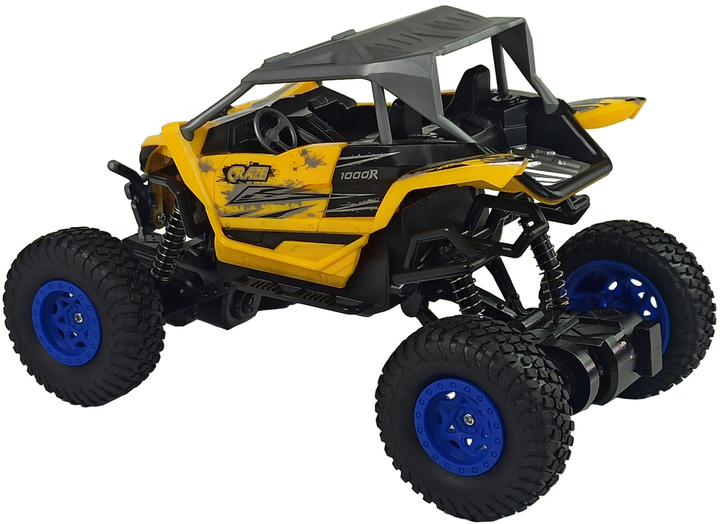 Auto zdalnie sterowane terenowe Lean Toys Off-road 2.4 GHz 1:16 Żółte (9389) (5904204754057) - obraz 5