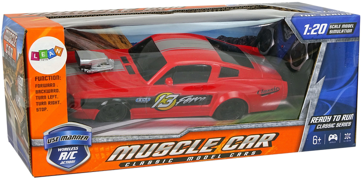 Auto zdalnie sterowane Lean Toys Sportowe 1:20 Czerwone (10241) (5904665991138) - obraz 1