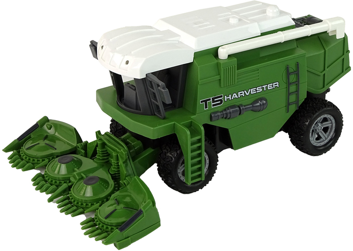 Kombajn zdalnie sterowany Lean Toys ze światłami Zielony (15420) (5905515357982) - obraz 3