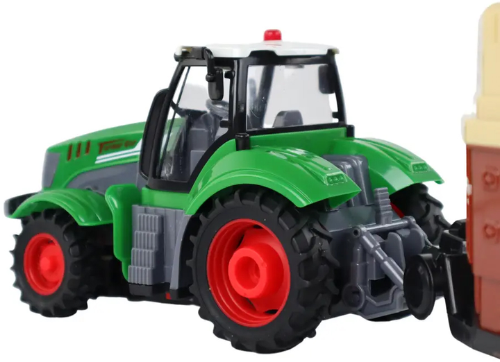 Трактор на радіокеруванні Lean Toys з причепом 1:24 зелений (16156) (5905679077047) - зображення 4