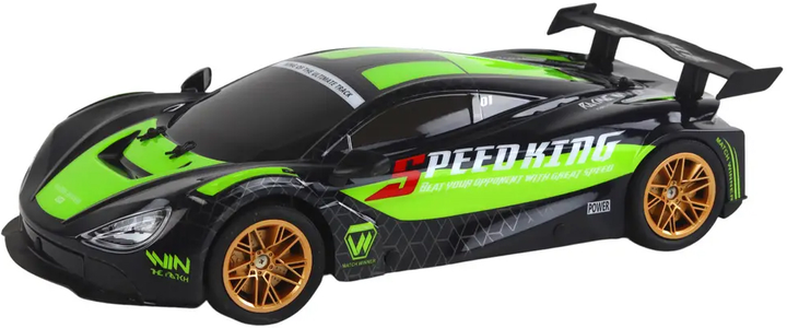 Auto zdalnie sterowane Lean Toys Speed Race 1:10 Zielono-czarne (17359) (5905991002253) - obraz 4