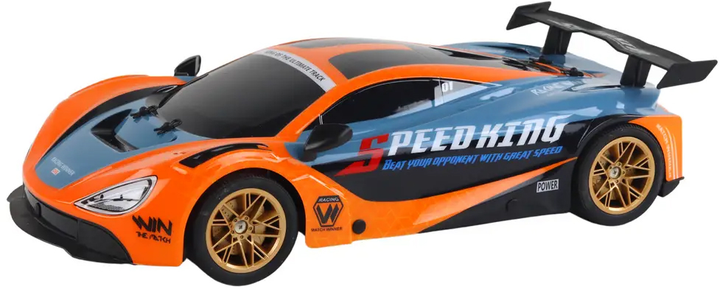 Auto zdalnie sterowane Lean Toys Speed Race 1:10 Pomarańczowe (17360) (5905991002260) - obraz 3