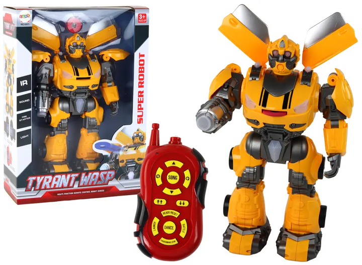 Robot zdalnie sterowany Lean Toys Żółty (17372) (5905991002383) - obraz 2