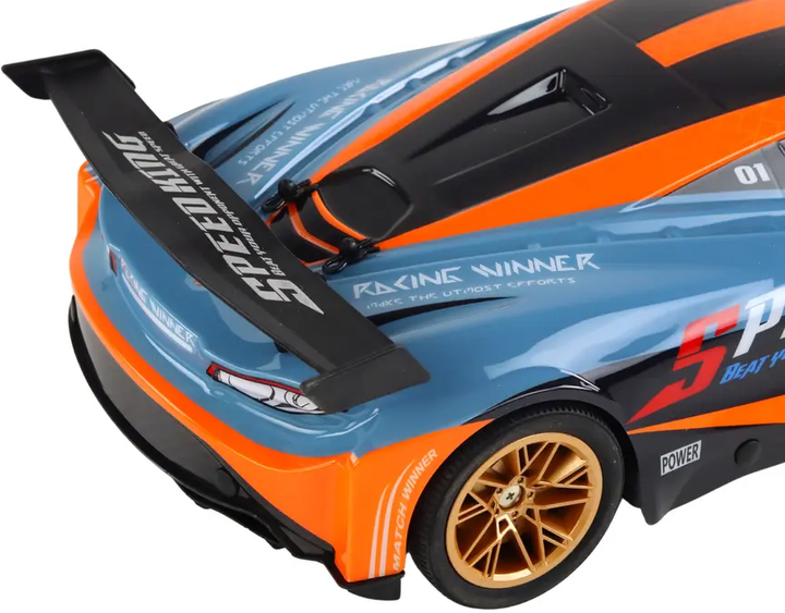 Auto zdalnie sterowane Lean Toys Speed Race 1:10 Pomarańczowe (17360) (5905991002260) - obraz 5
