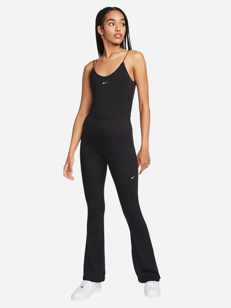 Спортивні штани жіночі Nike W Nsw Nk Chll Knt Mrib Mr Flr FQ2113-010 S Чорні (196974867104) - зображення 3