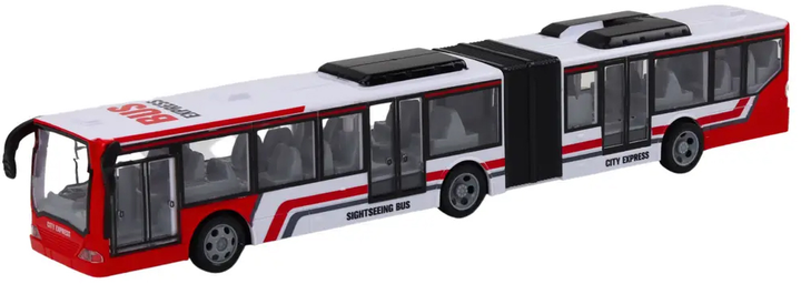Autobus miejski zdalnie sterowany Lean Toys Czerwono-biały (17626) (5905991004752) - obraz 3