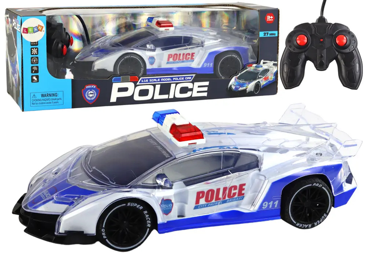 Машинка на радіокеруванні Lean Toys Поліція 1:16 (17846) (5905991006961) - зображення 2