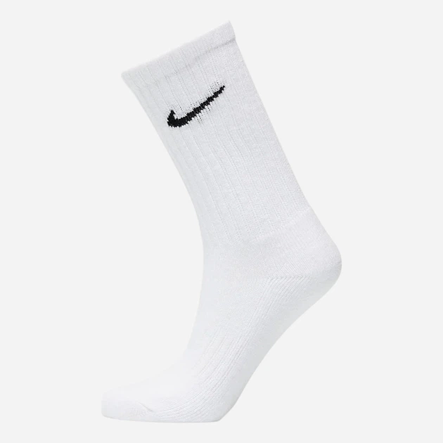 Набор мужских носков высоких хлопковых Nike U Nk V Cush Crew 3P Value 108 SX4508-101 L 3 пары Белый (685068095436) - Фото 2 Набор мужских носков высоких хлопковых Nike U Nk V Cush Crew 3P Value 108 SX4508-101 L 3 пары Белый (685068095436) - изображение 2