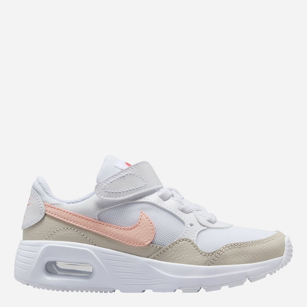 Buty sportowe dziecięce dla dziewczynki z białą podeszwą Nike Air Max Sc (Psv) CZ5356-122 28 Biały/Brązowy - obraz 1