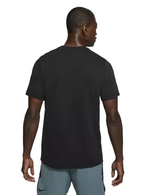 Koszulka męska basic Nike M Nk Df Tee Dfc Crew Solid AR6029-010 2XL Czarna - obraz 2