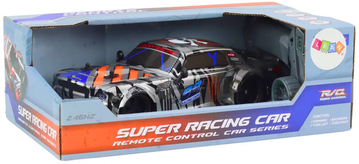 Auto zdalnie sterowane Lean Toys Extreme Racing Car 1:18 Szary 18590 (5905991017202) - obraz 1