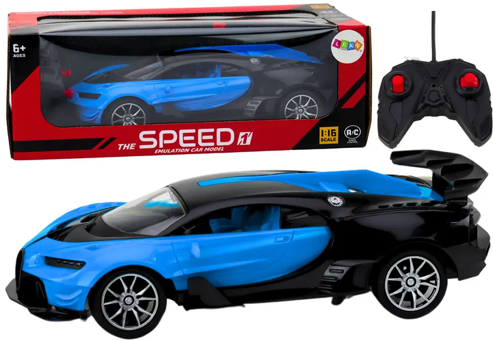 Auto zdalnie sterowane Lean Toys The Speed 1:16 Niebieskie (19187) (5905991017691) - obraz 2