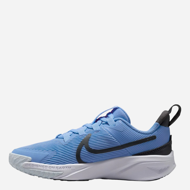Buty sportowe chłopięce z białą podeszwą Nike Star Runner 4 Nn (Ps) DX7614-408 33 Błękitne - obraz 3