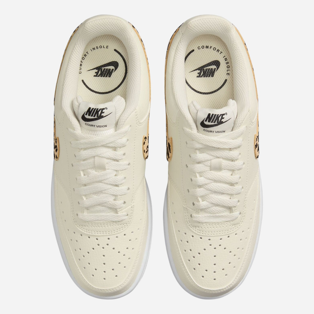Sneakersy damskie do kostki Nike W Court Vision Nn HF9552-100 41 Beżowe - obraz 4