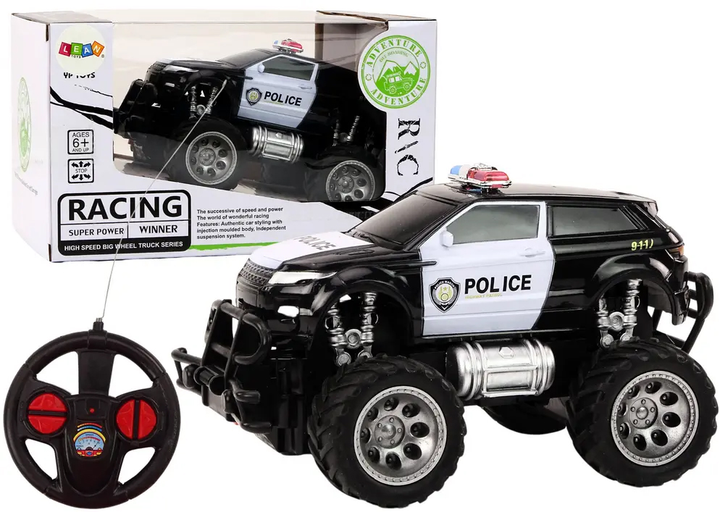 Auto zdalnie sterowane Lean Toys Policja 1:24 (19627) (5905991010029) - obraz 2