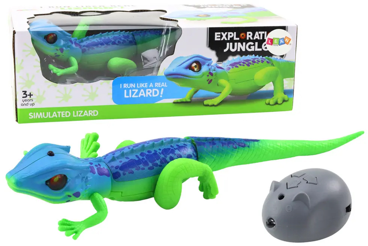 Jaszczurka zdalnie sterowana Lean Toys Zielono-niebieska (20540) (5905991028260) - obraz 2