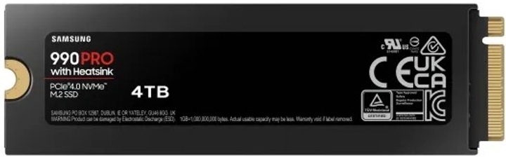 Dysk SSD Samsung 990 Pro 4TB M.2 PCIe 4.0 x4 V-NAND TLC (MZ-V9P4T0GW) - obraz 2