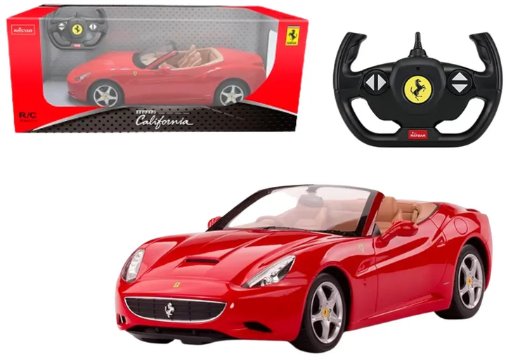 Машинка на радіокеруванні Rastar Ferrari California 1:24 Червона (20579) (5905991028659) - зображення 2