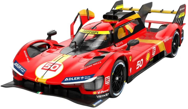 Auto zdalnie sterowane Rastar Ferrari 499P 1:24 Czerwone (20581) (5905991028673) - obraz 3