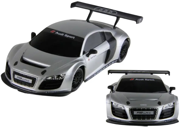 Auto zdalnie sterowane Rastar Audi R8 LMS 1:24 Srebrne (20616) (5905991029021) - obraz 3