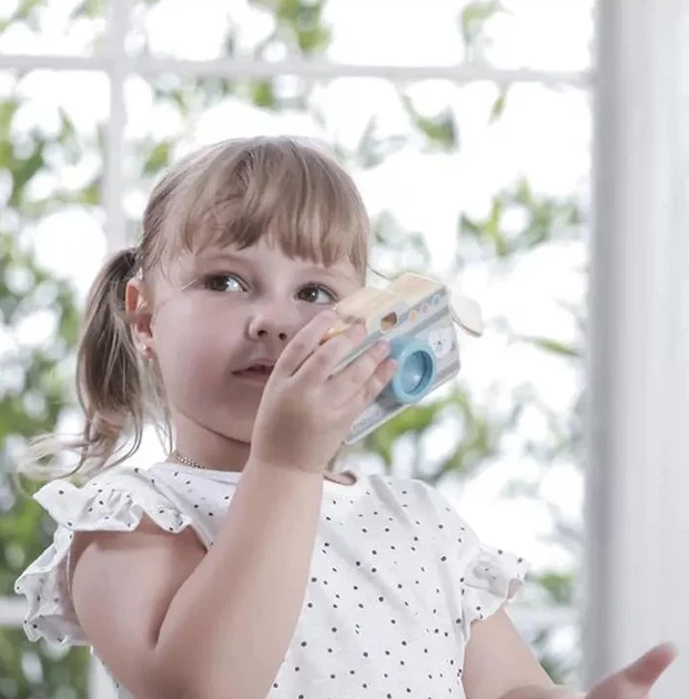 Aparat fotograficzy Viga PolarB drewniany z kalejdoskopem 44034 (6971608440342) - obraz 3