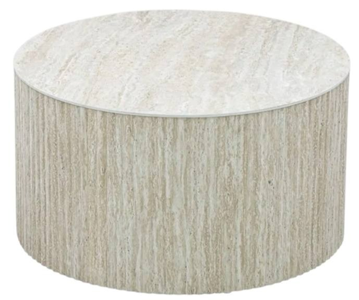 Журнальний столик HOMLA BELLEZA 70 x 70 x 38.5 см бежевий (5906496737831) - зображення 1