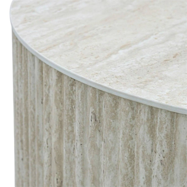 Журнальний столик HOMLA BELLEZA 70 x 70 x 38.5 см бежевий (5906496737831) - зображення 3